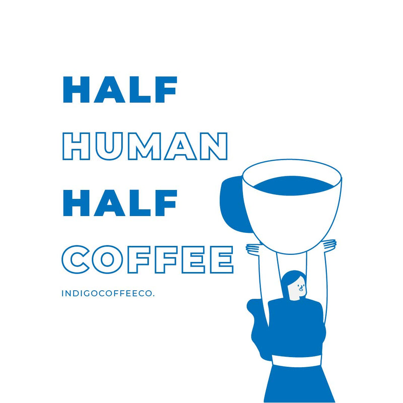 Mitad café y mitad humano Bolso Casual