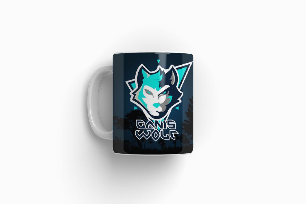 Canis Wolf Black mug Taza Cerámica